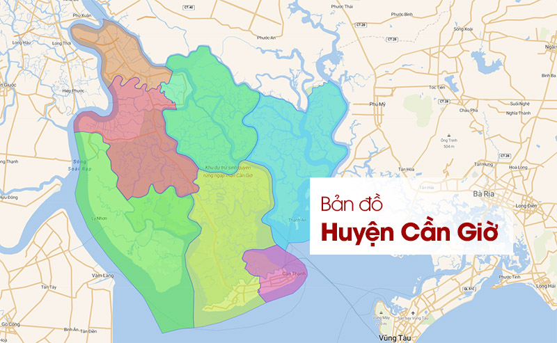 Bản đồ Huyện Cần Giờ TPHCM | Cập nhật 2024 | Dữ liệu địa lý