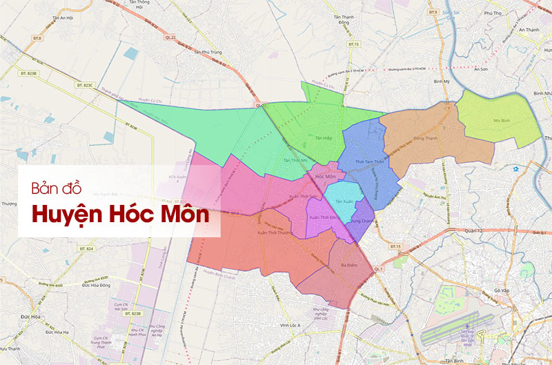 Bản đồ Huyện Hóc Môn TPHCM | Cập nhật 2024 | Dữ liệu Địa lý