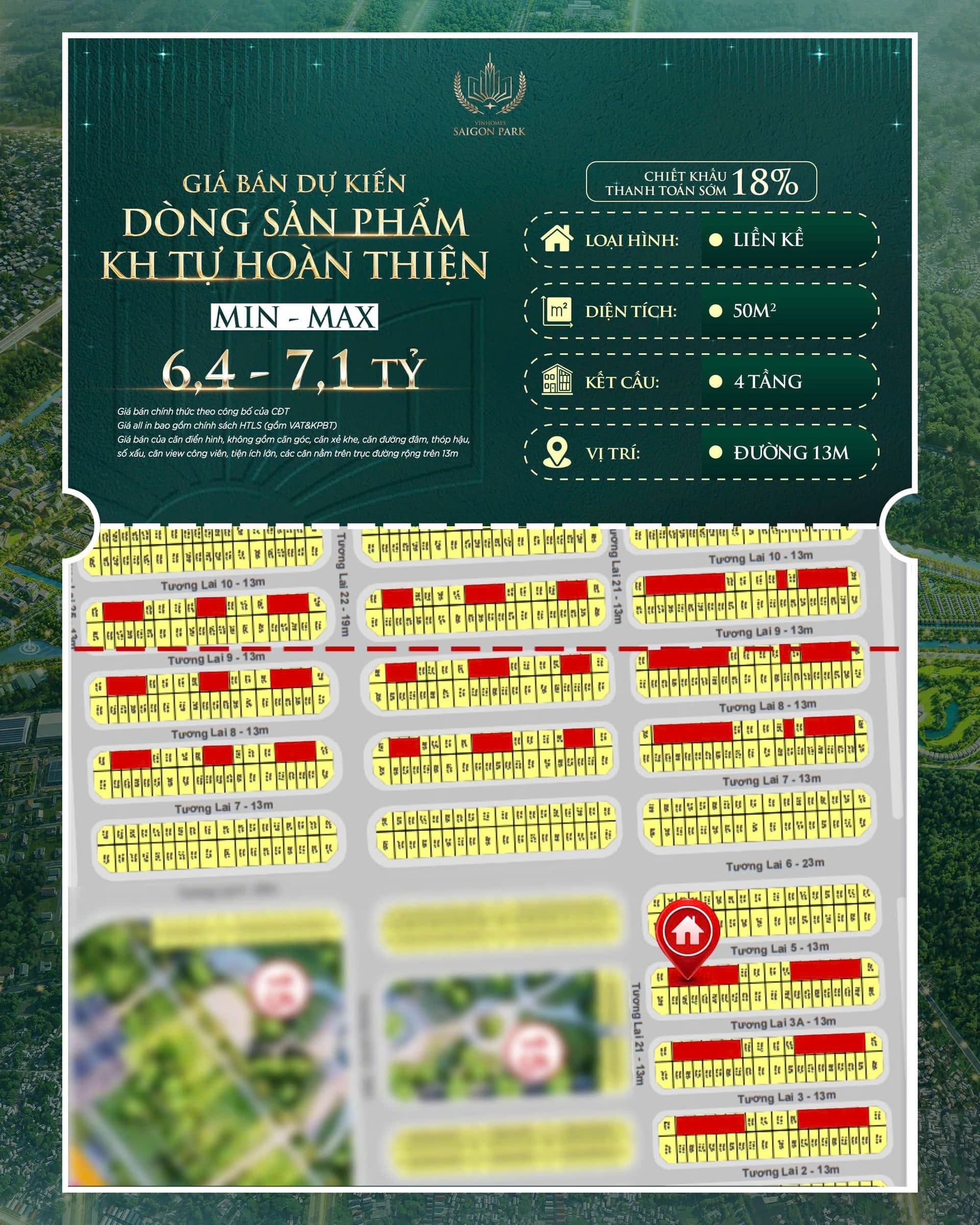 Bảng giá căn hộ bàn giao thô tại Vinhomes Saigon Park Hóc Môn