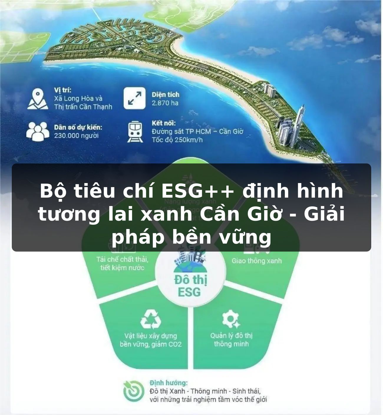 Bộ tiêu chí ESG++ định hình tương lai xanh Cần Giờ - Giải pháp bền vững