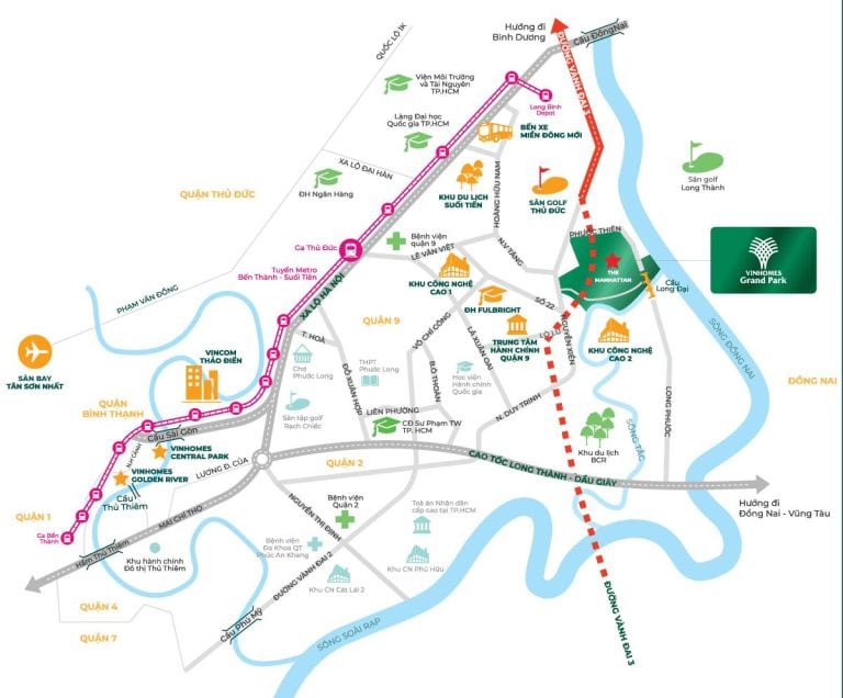 Đường Vành Đai 3 Vinhomes Grand Park | Quy hoạch | Giao thông