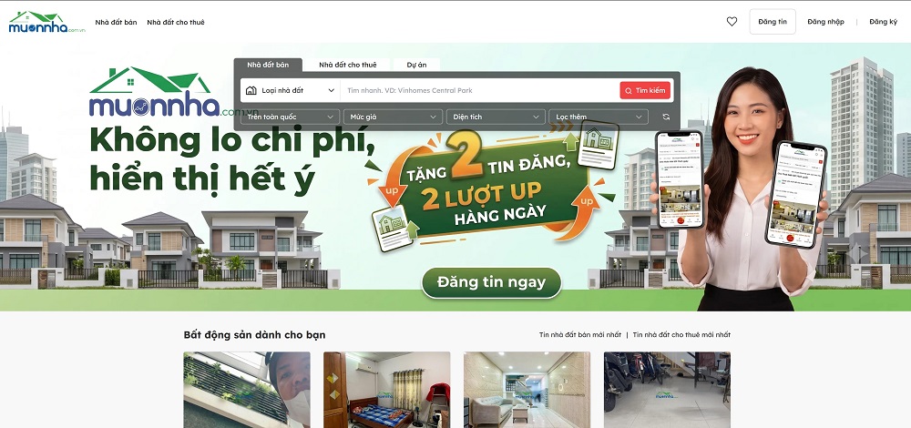 Lợi ích các gói tin VIP 1, 2, 3 và Đặc biệt khi đăng tin BĐS
