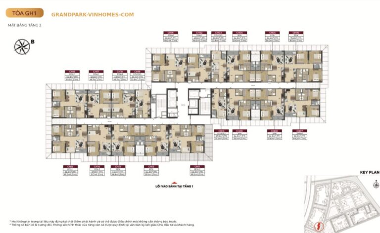 Layout GH1 Glory Heights | Vinhomes Grand Park | 2023