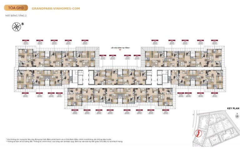 Layout GH3 Glory Heights | Mặt bằng điển hình | 2024