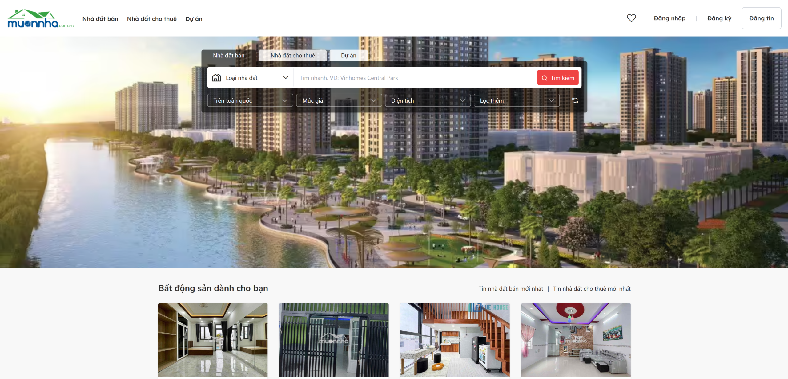 MuonNha.com.vn: Tìm kiếm và giao dịch bất động sản trực tuyến