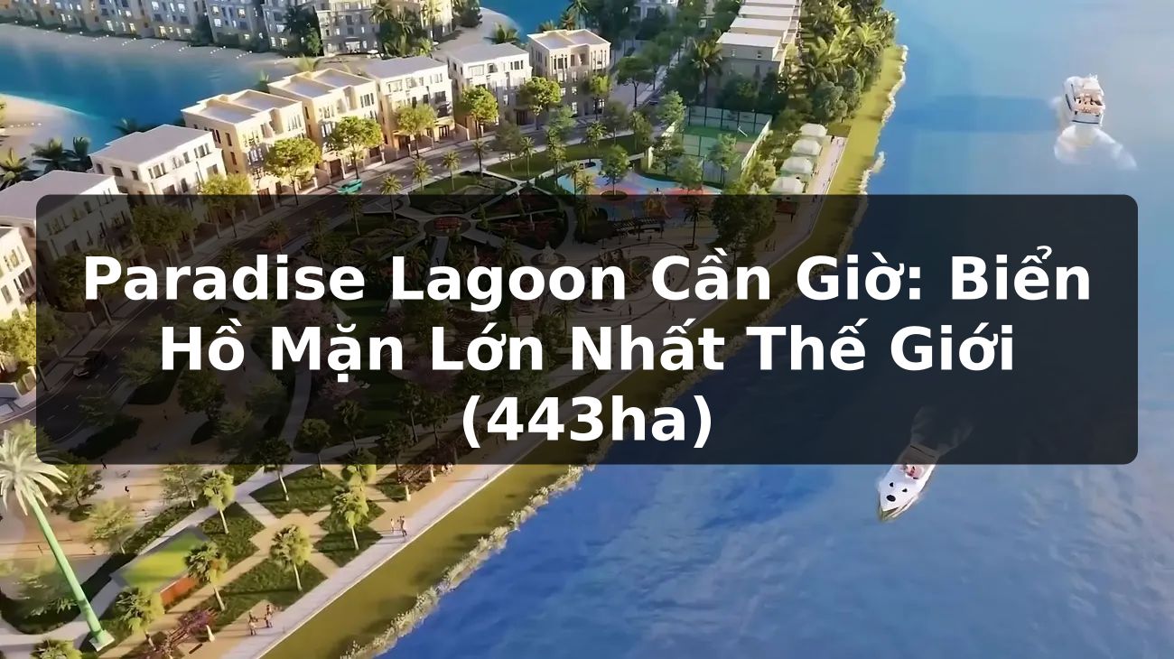Paradise Lagoon Cần Giờ: Biển Hồ Mặn Lớn Nhất Thế Giới (443ha)