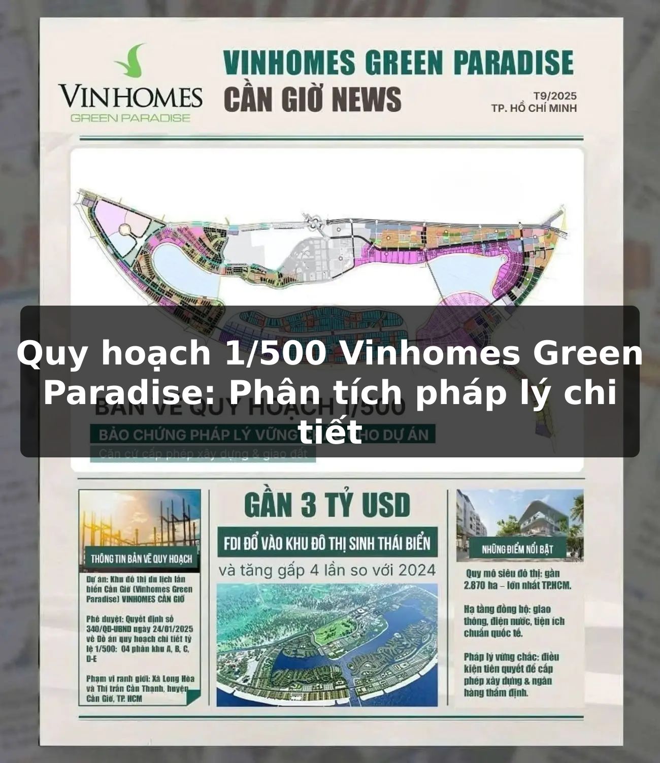 Quy hoạch 1/500 Vinhomes Green Paradise: Phân tích pháp lý chi tiết