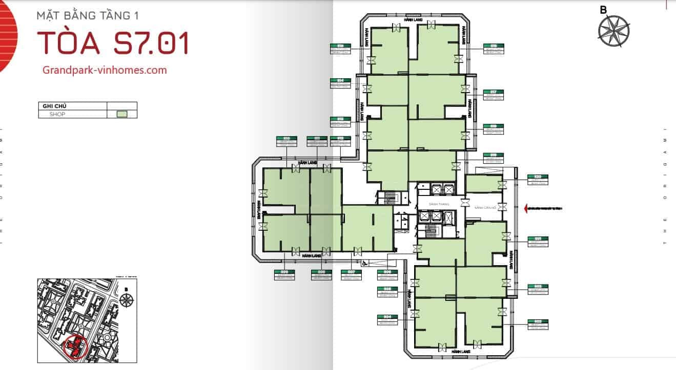 S701_Origami_Vinhomes_Grand_Park_Layout | Diện tích | 2023