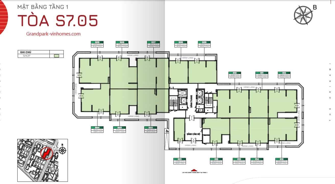 S705_Origami_Vinhomes_Grand_Park_Layout | Diện tích | 2024