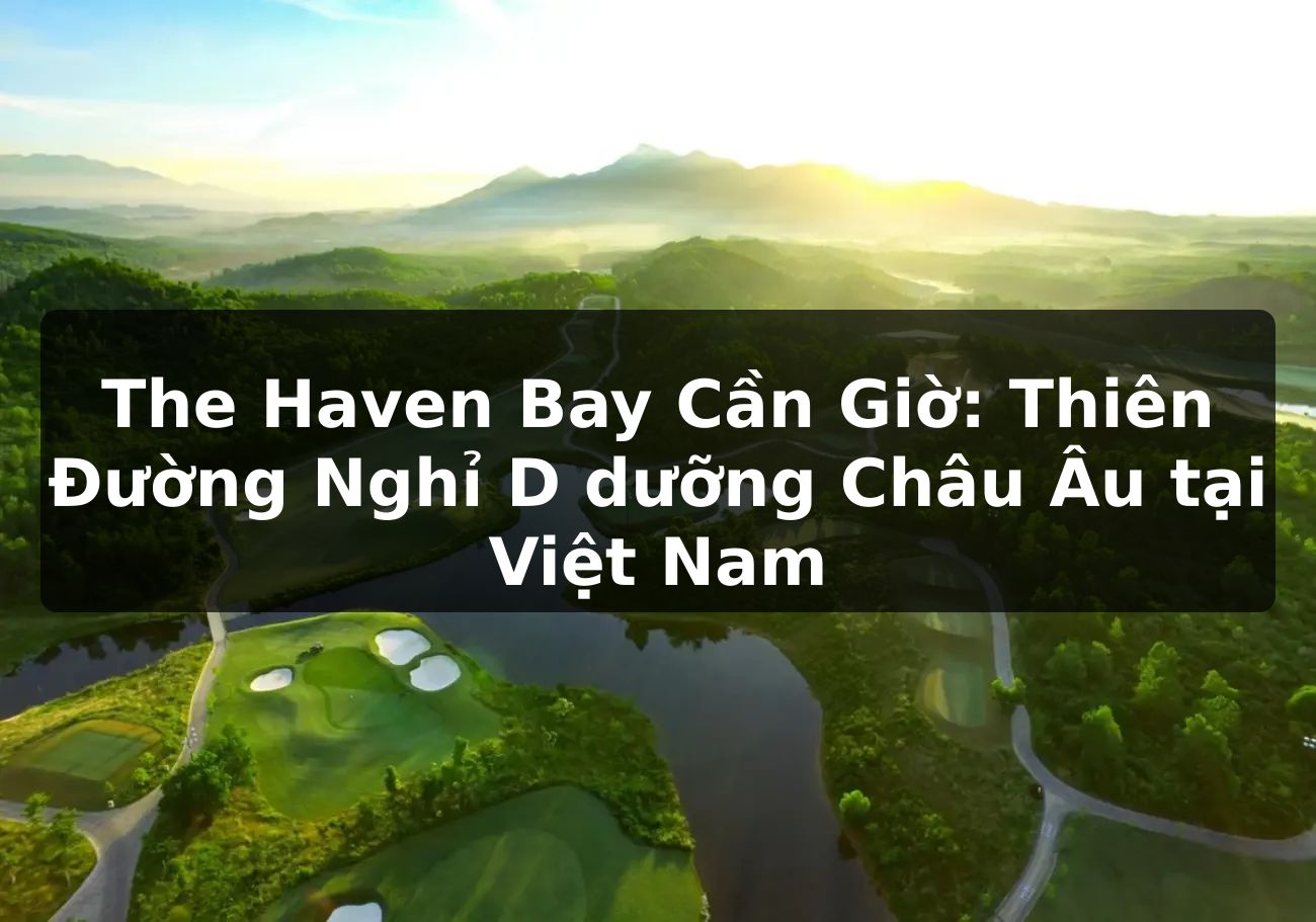 The Haven Bay Cần Giờ: Thiên Đường Nghỉ D dưỡng Châu Âu tại Việt Nam
