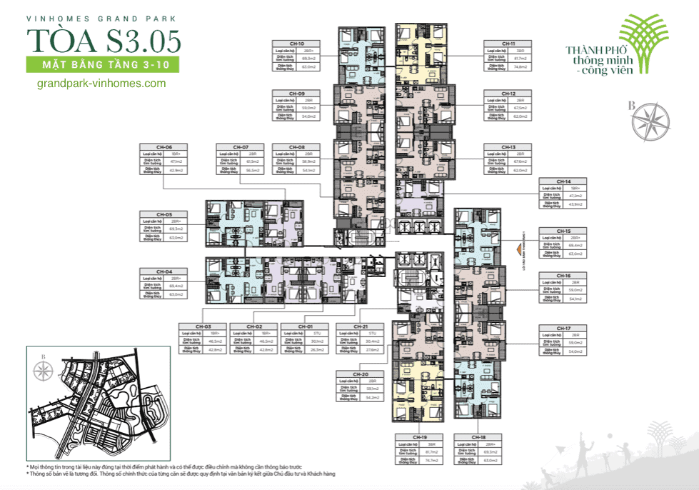 Tòa S3.05 Vinhomes Grand Park | Cấu trúc | 2023