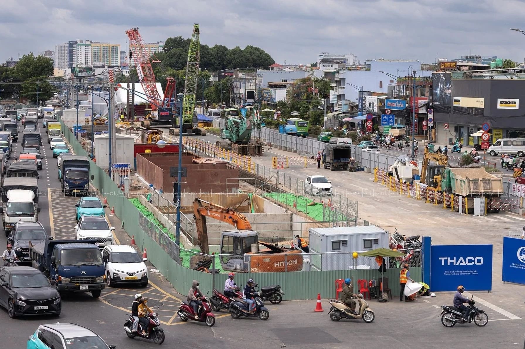 Tuyến Metro Số 2 Bến Thành – Tham Lương Bắt Đầu Xây Dựng Ga Ngầm Đầu Tiên